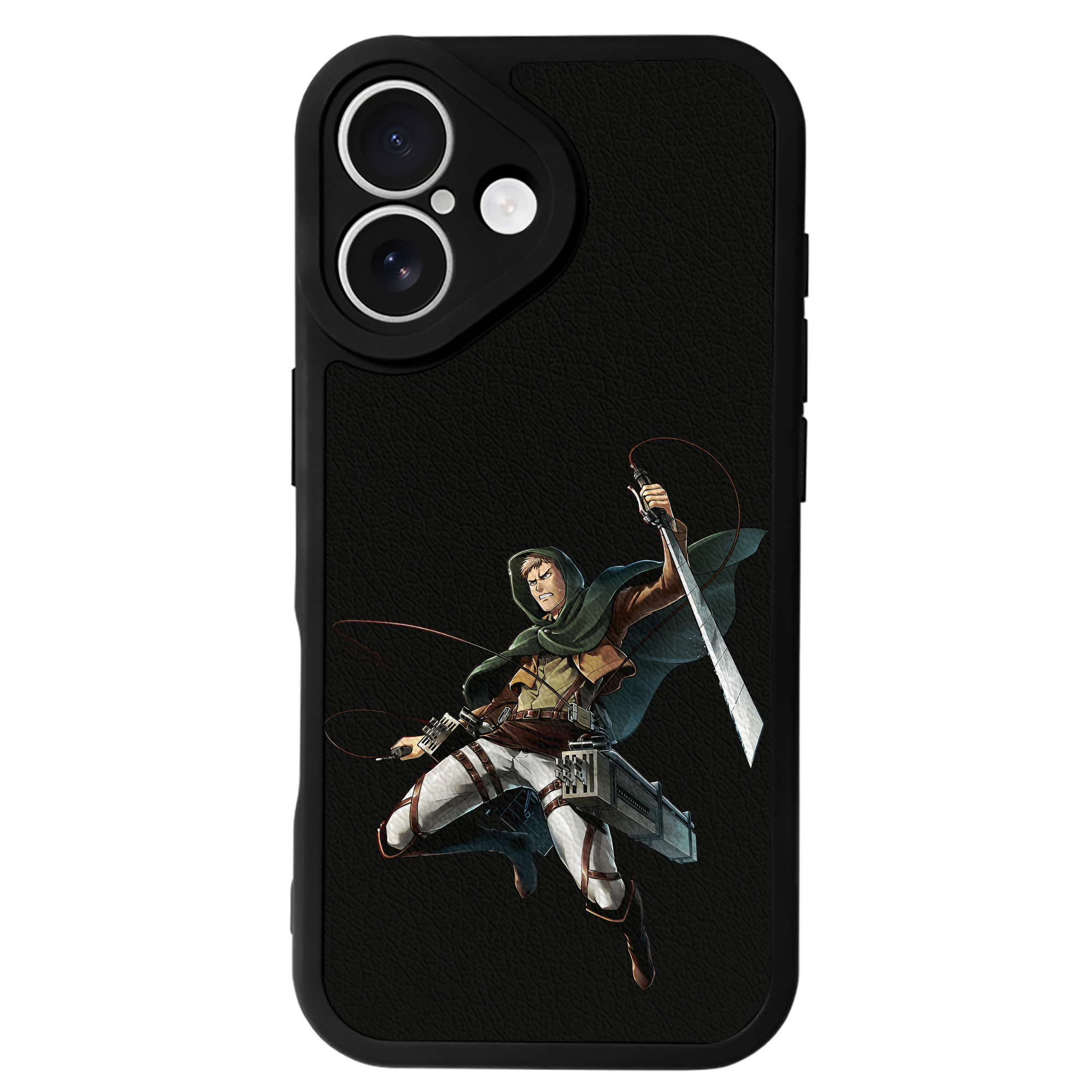 （画像用） 進撃の巨人 Attack on Titan 【iPhone 16シリーズ対応】シリコンスマホケース（レザー調） 材質：シリコン